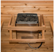 Dundalk 4 Person White Cedar Outdoor Sauna Harmony | 2-4 People | Wood or Electric Heater  Dundalk Leisurecraft   