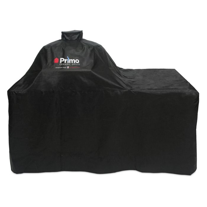 Primo Vinyl Cover for Oval XL 400 on Countertop Cypress Table