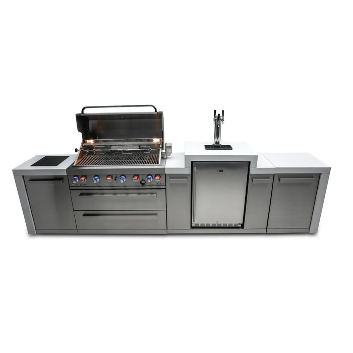 Mont Alpi 805 Deluxe Island with a Kegerator - MAi805-DKEG - 142''