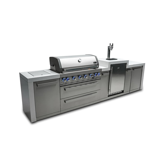 Mont Alpi 805 Deluxe Island with a Kegerator - MAi805-DKEG - 142''