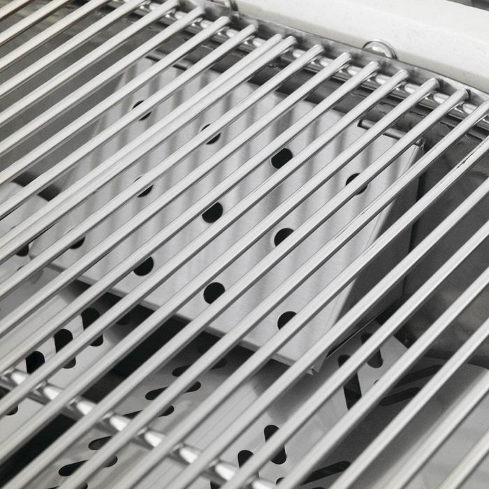 Primo GXLC Extra Large Oval Ceramic Propane Kamado Grill on Two-Drawer Cart