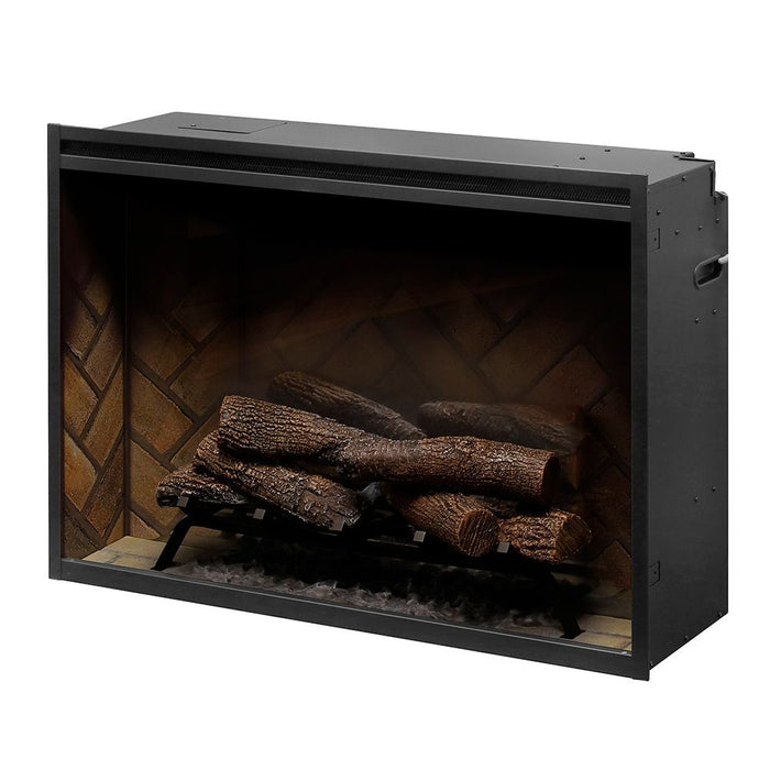 Dimplex RBF36 Revillusion Electric Fireplace with Herringbone Backer, 36-Inches