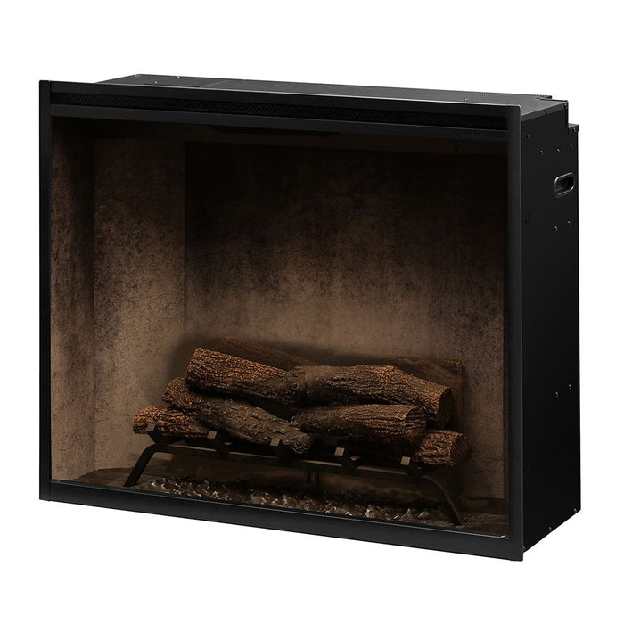 Dimplex RBF36PWC Revillusion Portrait-Style Electric Fireplace with Weathered Concrete Backer, 36-Inches