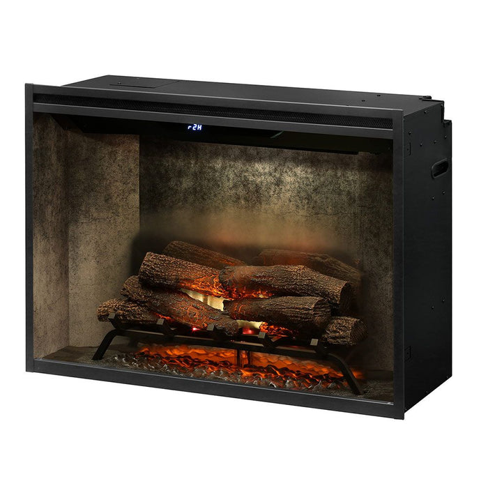 Dimplex RBF36WC Revillusion Electric Fireplace with Weathered Concrete Backer, 36-Inches