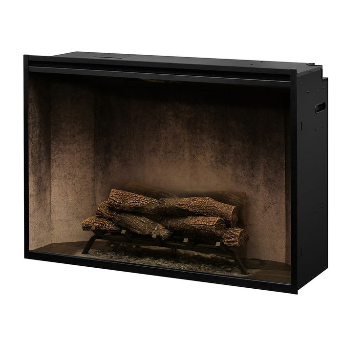 Dimplex Revillusion 42-inch Built-in Firebox with Glass Pane and Plug Kit, Weathered Concrete (RBF42WCG)