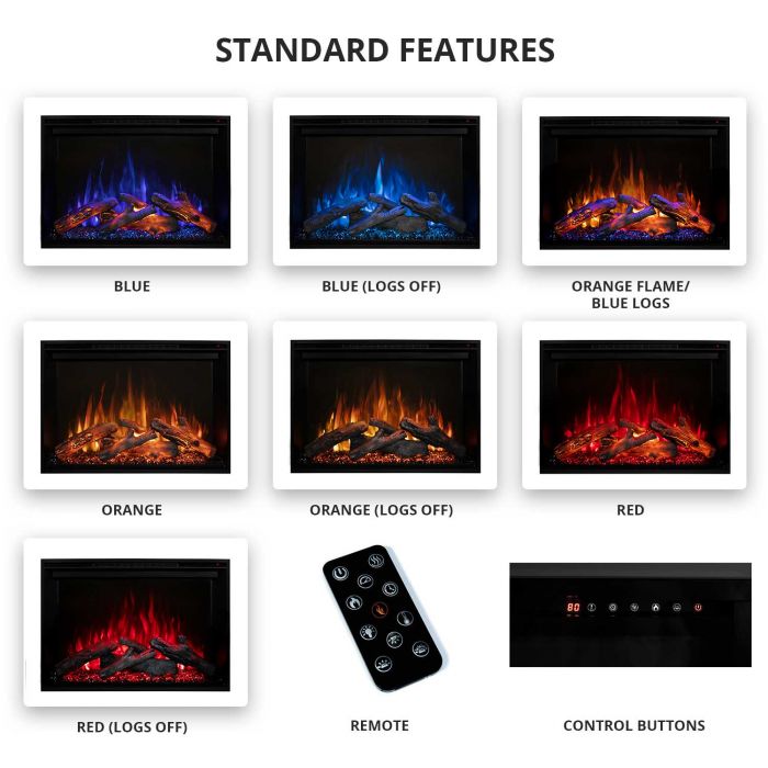 Modern Flames RS-5435 RedStone 54-Inch Built-In Electric Fireplace