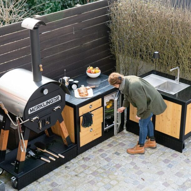 Merklinger Outdoor Kitchen Double Fridge Module Maxi