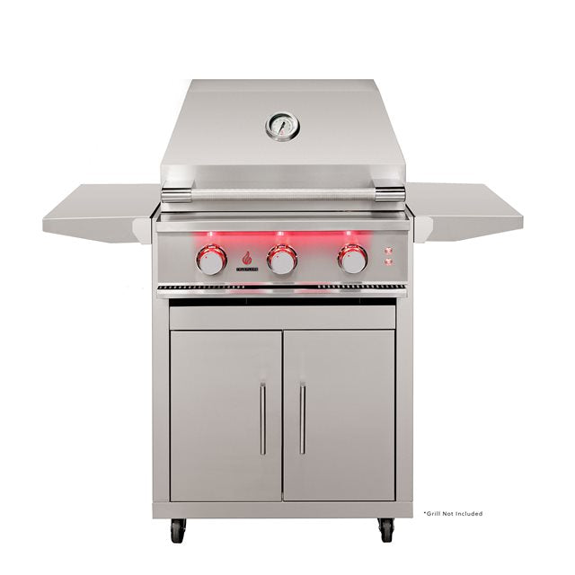 TrueFlame 25-Inch Deluxe Freestanding Grill - Stainless Steel