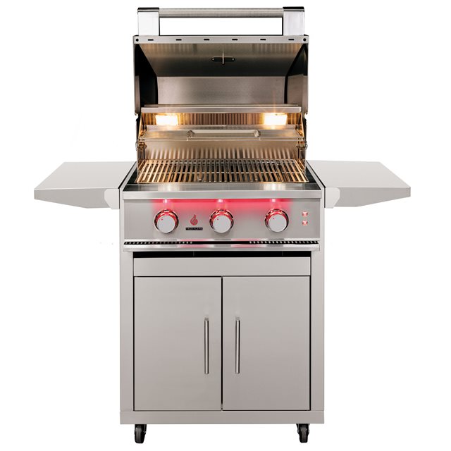 TrueFlame 25-Inch Deluxe Freestanding Grill - Stainless Steel