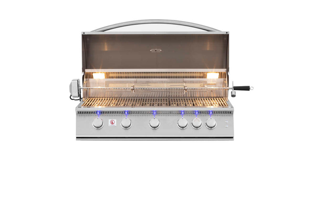 Summerset SIZPRO40 Sizzler Pro Series Built-In Gas Grill, 40-Inch