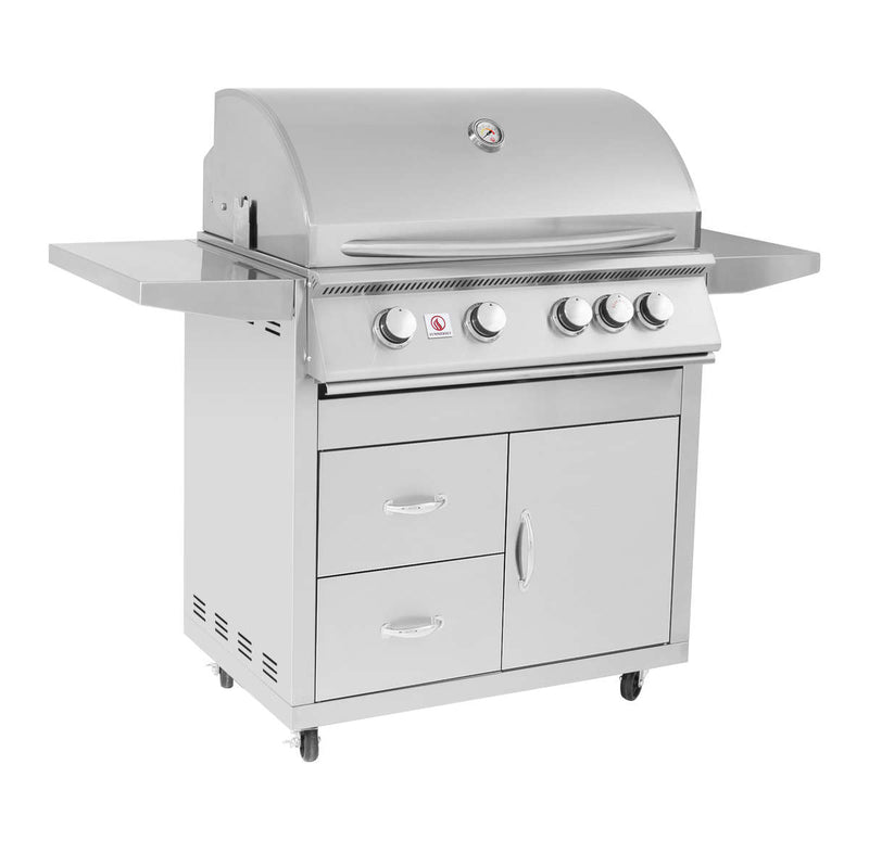Summerset SIZ32-CART-SIZ32 Sizzler Series Gas Grill On Deluxe Cart, 32-Inch
