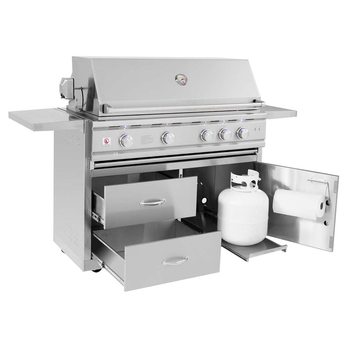 Summerset TRLD44 TRL Deluxe Series Gas Grill On Cart, 44-Inch