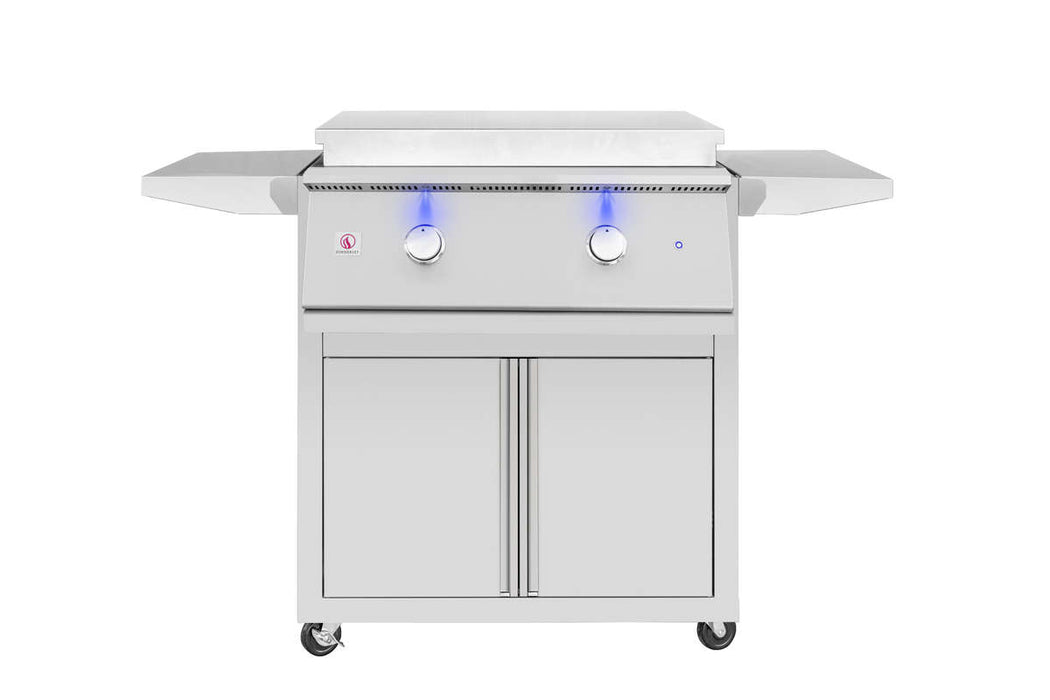 Summerset GRID30 30-Inch 2-Burner Built-In Propane + Cart