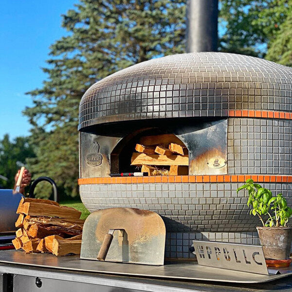 WPPO WKPM-D100 Lava 40" Professional Digital Wood Fire Outdoor Pizza Oven with Convection Fan