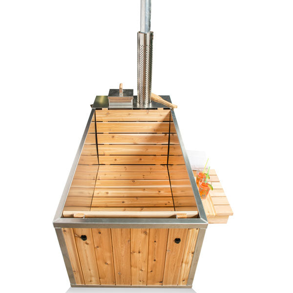 The Cascade Tub 3'x7' - Knotty Red Cedar