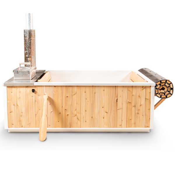 The Cascade Tub 3'x7' - Knotty Red Cedar