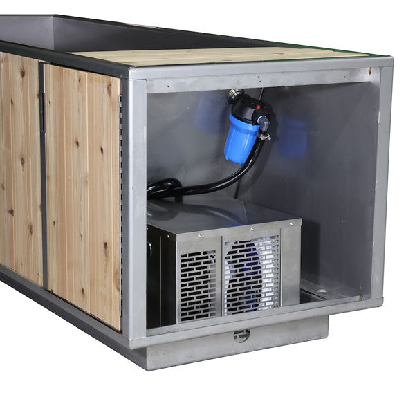 The Flow Cold Plunge - Clear Cedar Exterior