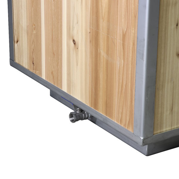 The Flow Cold Plunge - Clear Cedar Exterior