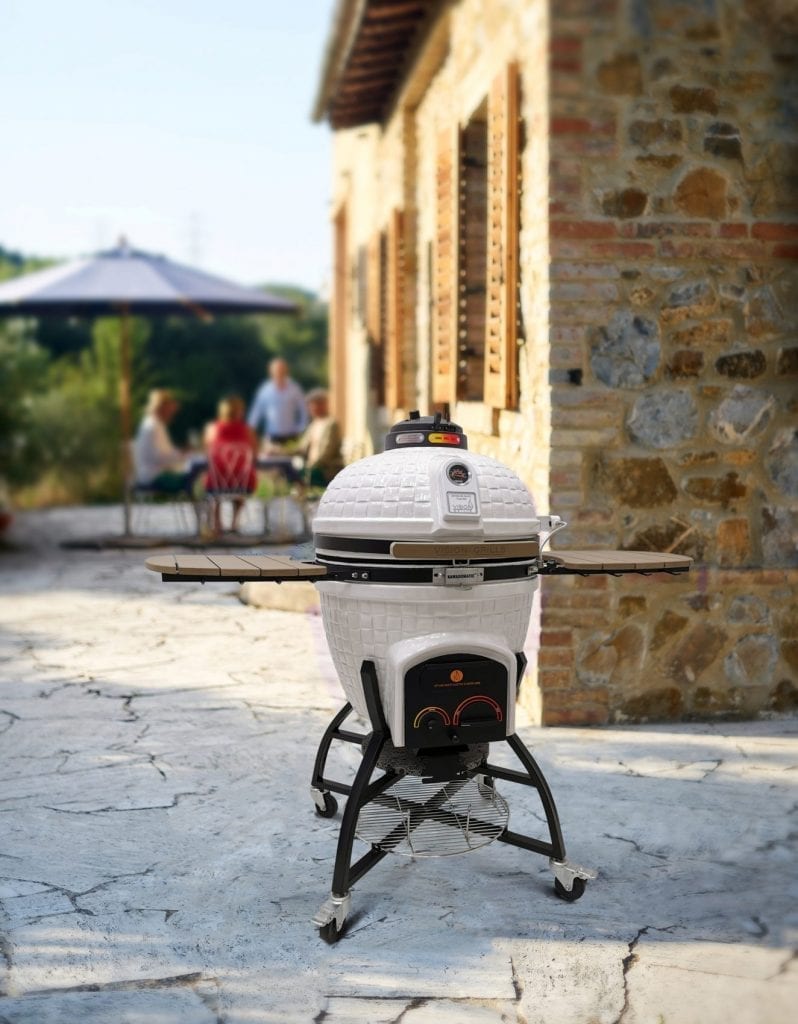 Vision XR402 Deluxe Ceramic Kamado Grill - Gun Metal Grey