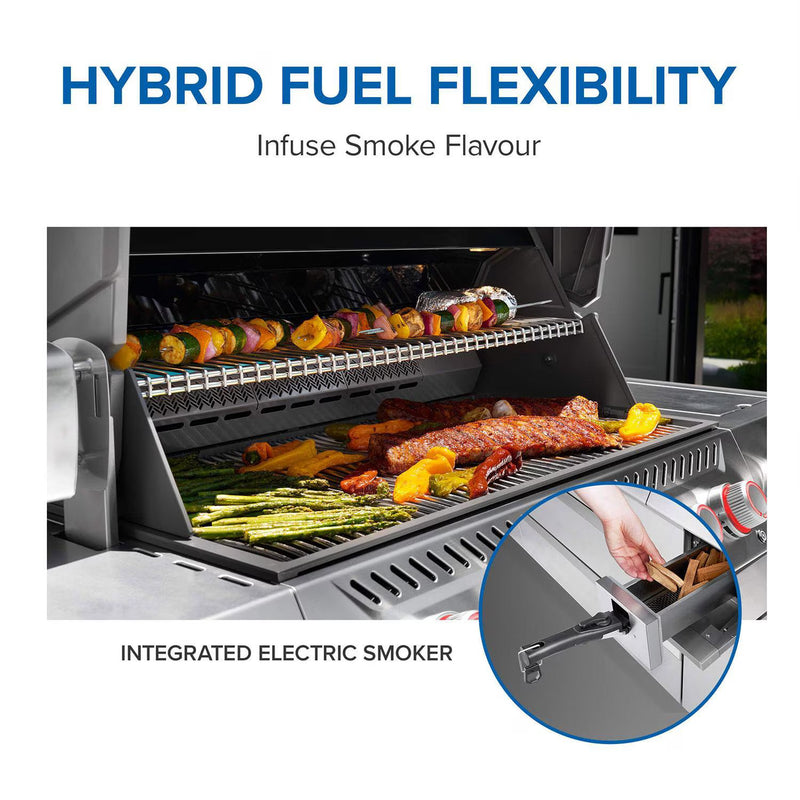 Napoleon Prestige PRO 665 Elite 5-Burner Grill w/ Smart Technology & Electric Smoker Box - PRO665VXRSIBPSS