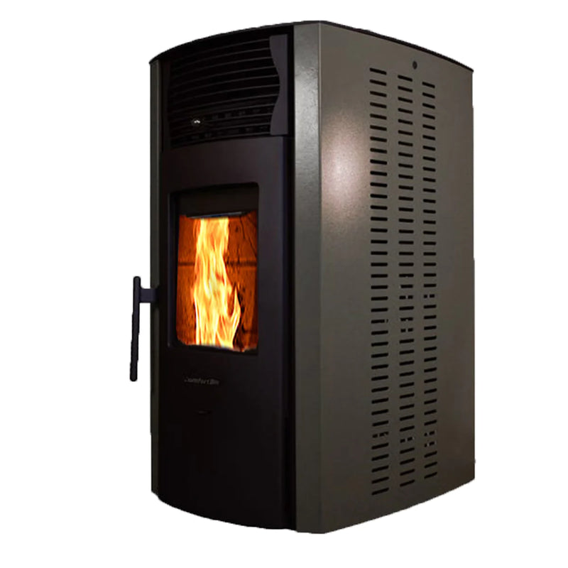 ComfortBilt HP50 2,200 sq. ft. EPA Certified Pellet Stove with Auto Ignition and 47 lb GREY/BLACK