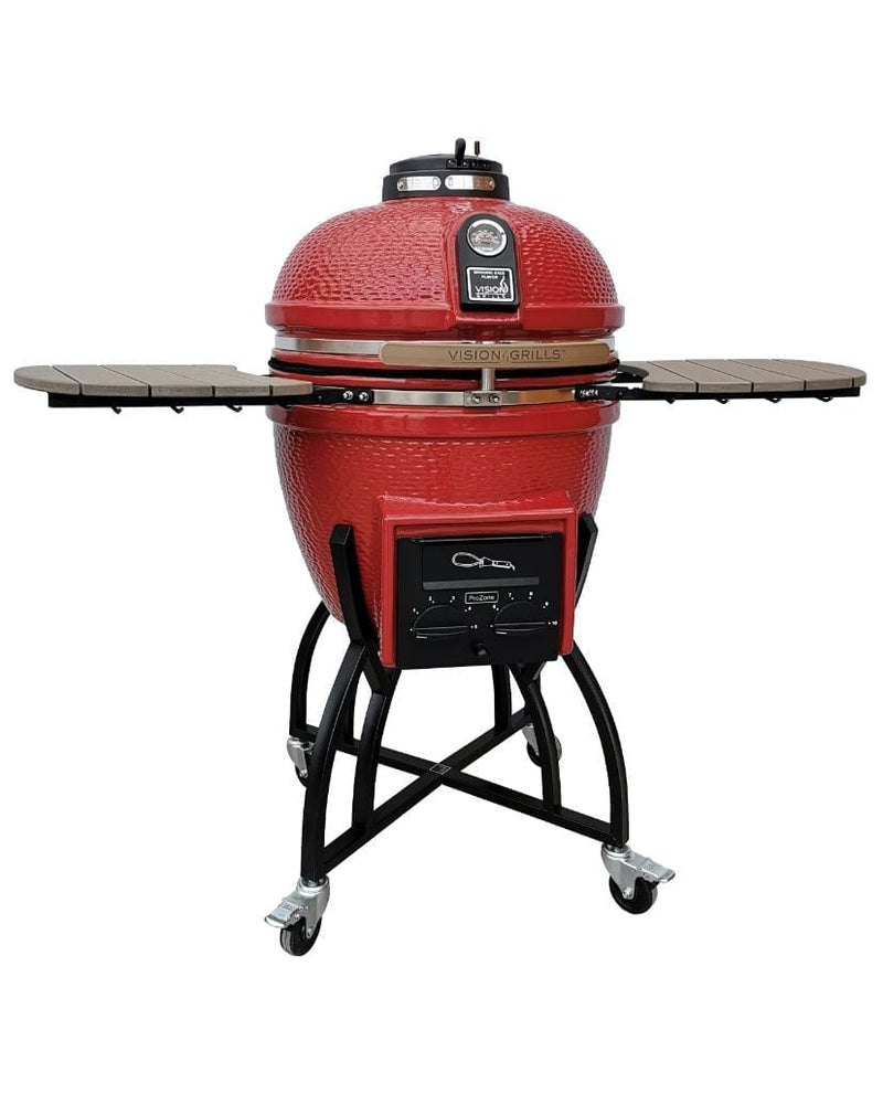 Vision Professional C-Series Ceramic Kamado Grill-Red