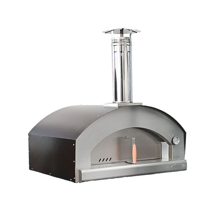 Rossofuoco NONNA LUISA Outdoor wood-fired oven with direct combustion - brown/stainless with Cart 40"