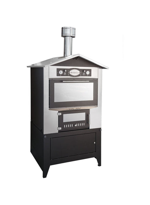 Rossofuoco SEDICINONI Outdoor wood-fired oven with separate combustion - stainless steel