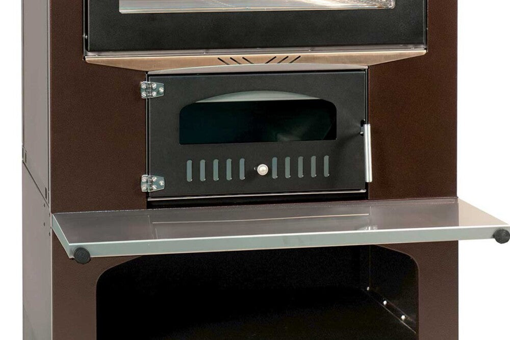 Rossofuoco SEDICINONI COUNTRY Outdoor wood-fired oven with separate combustion - brown/stainless steel with Falo