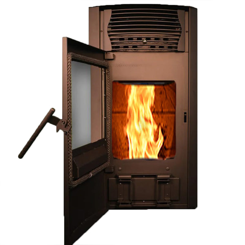 ComfortBilt HP50 2,200 sq. ft. EPA Certified Pellet Stove with Auto Ignition and 47 lb GREY/BLACK