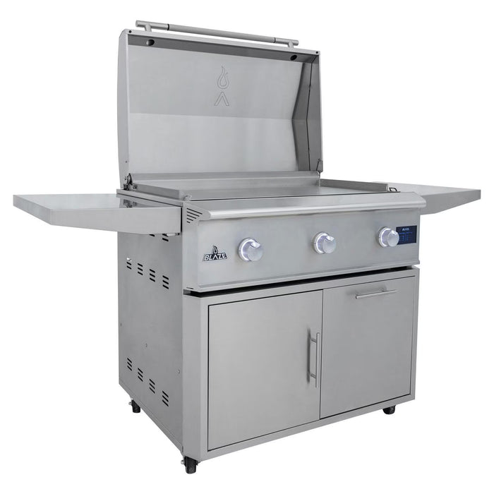 Blaze Premium LTE Pro 40-Inch Freestanding Gas Griddle With Lights