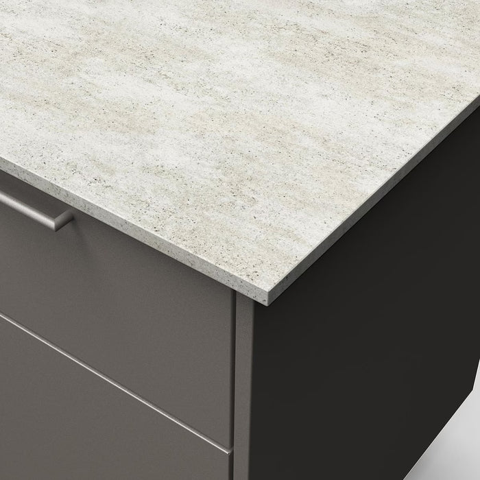 Blaze Morning Glow 10-Ft Outdoor Kitchen Island w/ 32-Inch Premium LTE+ Grill, Fridge in Gunmetal w/ Keon Countertop