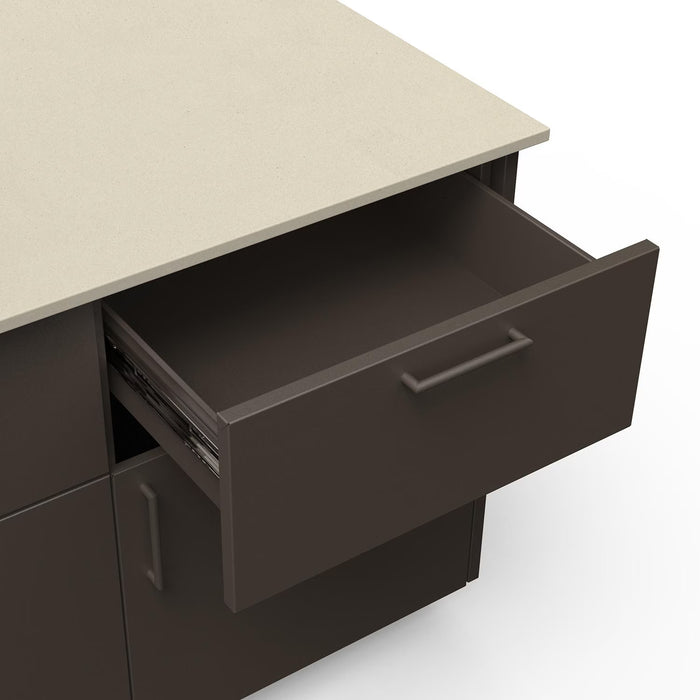 Blaze High Noon 10-Ft Outdoor Kitchen Island w/ 32-Inch Premium LTE+ Grill in Architectural Bronze w/ Aeris Countertop