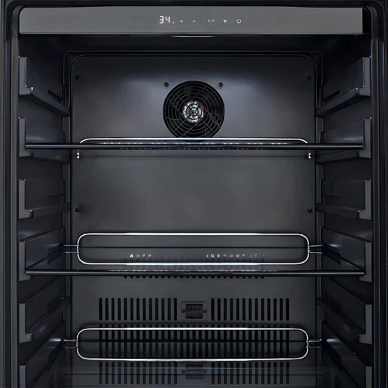 EZ Finish Systems 8 Ft Ready-To-Finish Grill Island with Blaze Premium LTE 32-Inch Grill, Refrigerator, Double Door, and Trash Drawer