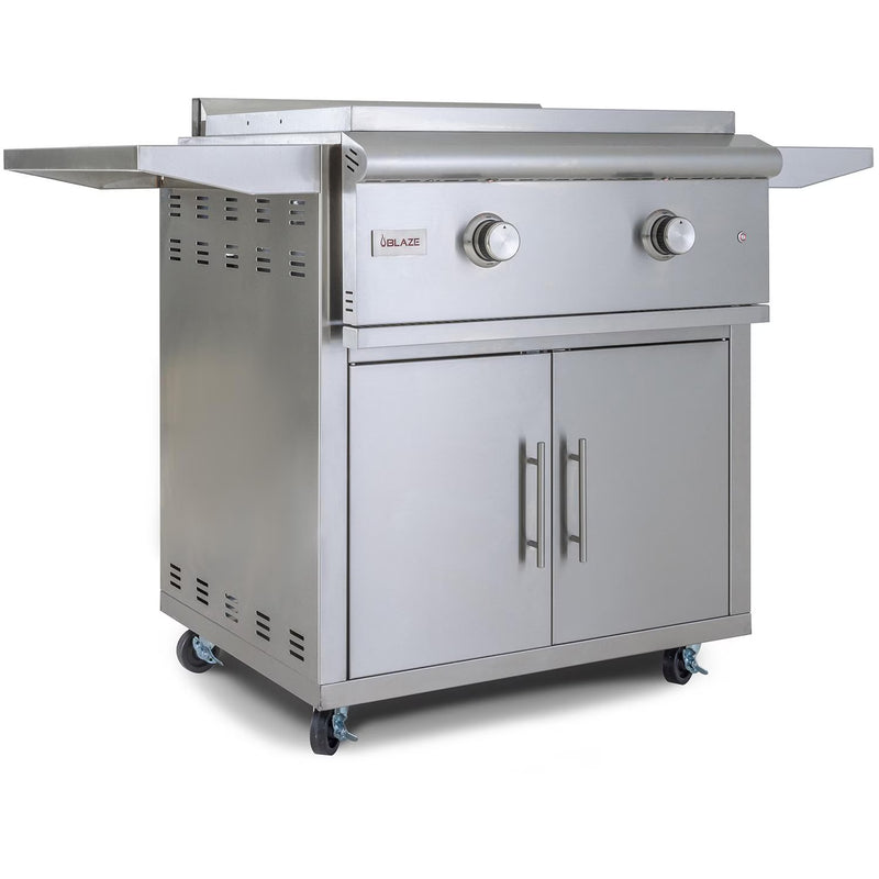 Blaze Premium LTE 30-Inch Freestanding Gas Griddle With Lights with Upgraded Cart