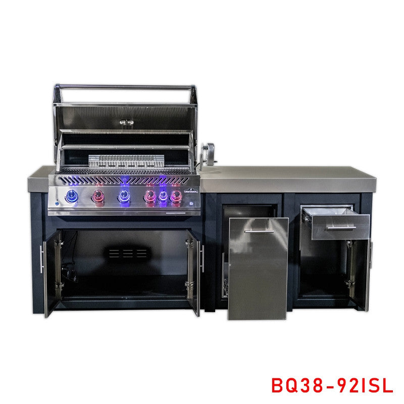 Napoleon 38" Built-in 700 Series Gas Grill 92" Outdoor Kitchen Island