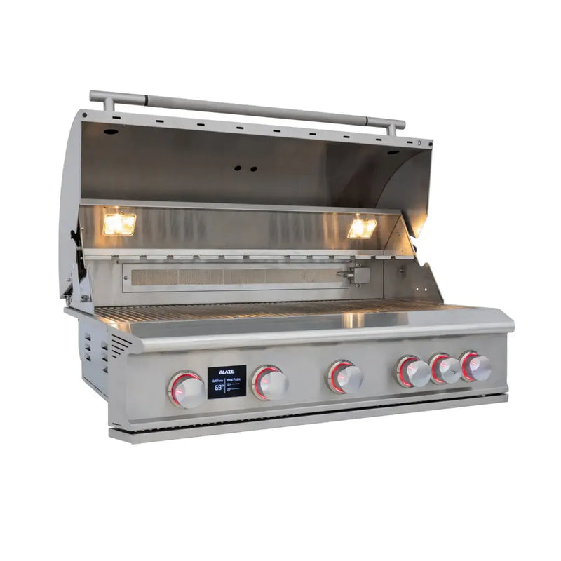 Blaze LTE PRO 40-Inch 5-Burner Built-In Gas Grill With Rear Infrared Burner & Rotisserie