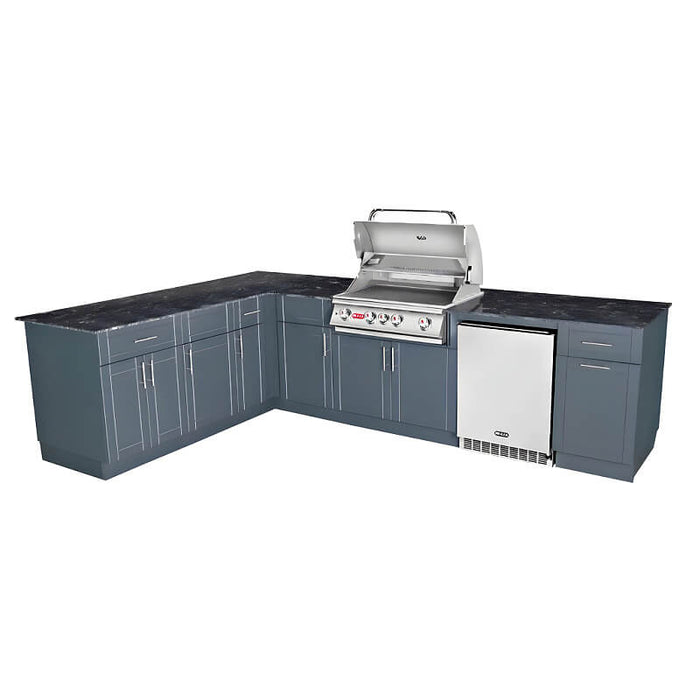 Dura Bull Savannah 8 Ft Outdoor Kitchen w/ 7 Ft Return