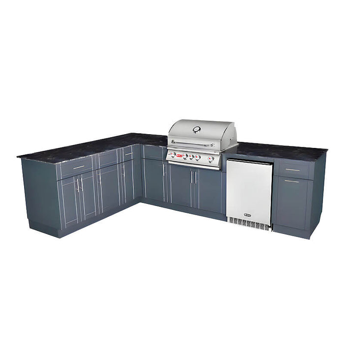 Dura Bull Savannah 8 Ft Outdoor Kitchen w/ 7 Ft Return