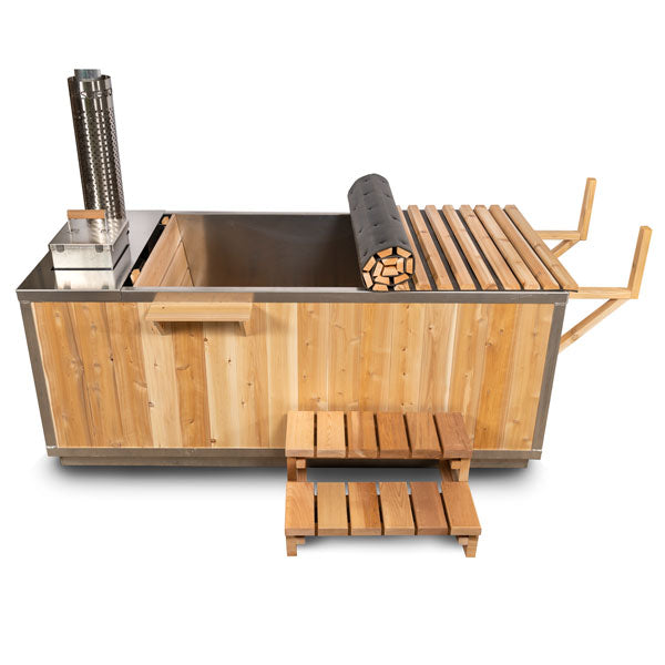 The Cascade Tub 3'x7' - Knotty Red Cedar