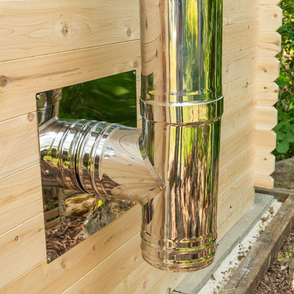 Dundalk Canadian CT Georgian Cabin Sauna with Changeroom | 2-6 People | Wood or Electric Heater