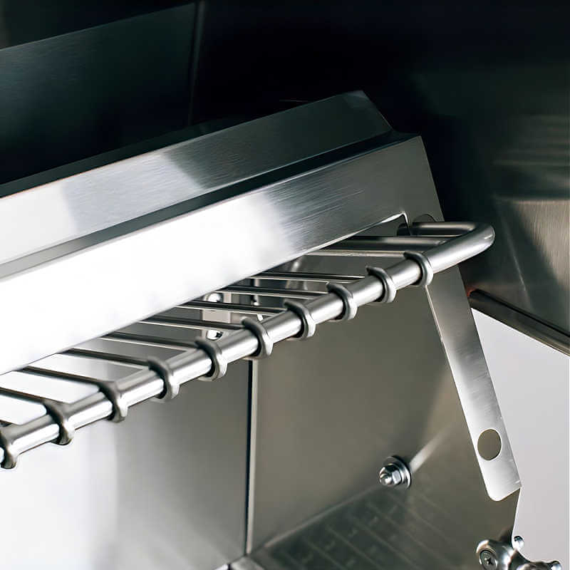 EZ Finish Systems 6 Ft Ready-To-Finish Grill Island w/ Summerset Alturi 36-Inch Grill, Double Door, & Refrigerator - Right