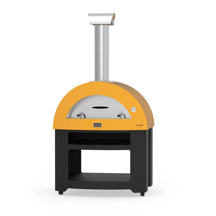 Alfa Allegro Wood Fired Pizza Oven with Base - Yellow