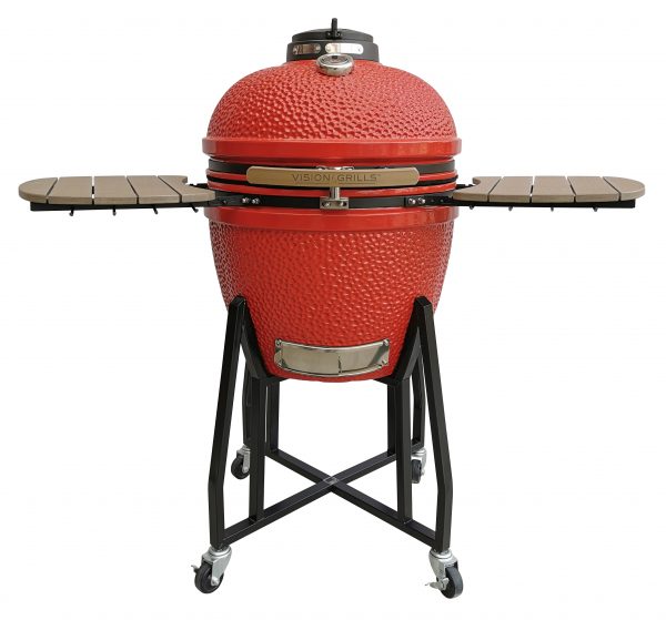 Vision HD1-1 Series Ceramic Kamado Grill-Red