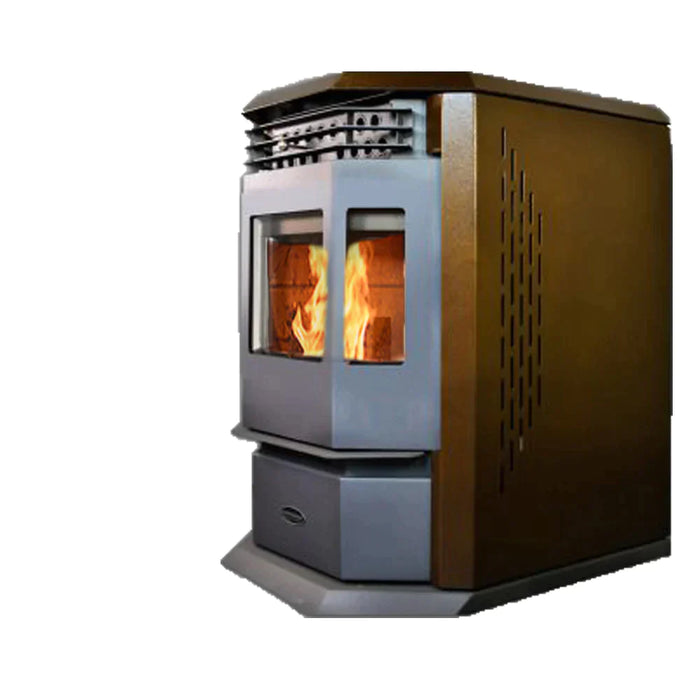ComfortBilt HP22 2,800 sq. ft. EPA Certified Pellet Stove with Auto Ignition 80 lb - Golden Brown