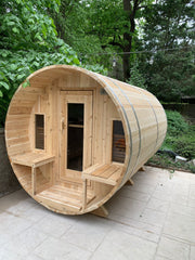 Dundalk Canadian Timber White Cedar Tranquility Outdoor | 2-4 People | Wood or Electric Heater sauna Dundalk Leisurecraft   