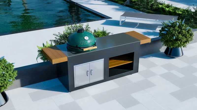 Grillandia Outdoor Kitchen and XL Green Egg | 6.6ft