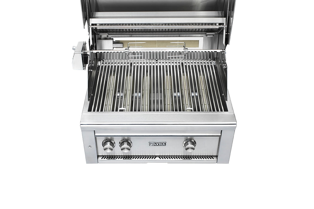 Lynx Professional 30-Inch Built-In Propane Gas Grill With One Infrared Trident Burner And Rotisserie - L30TR-LP