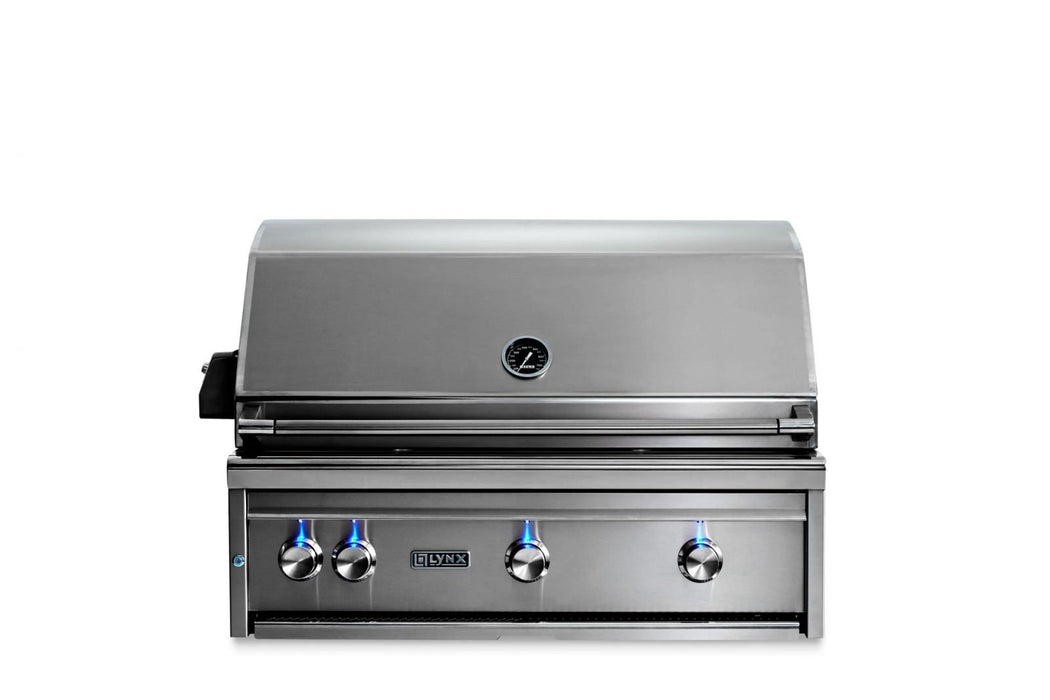 Lynx Professional 36-Inch Built-In Natural Gas Grill With Rotisserie - L36R-3-NG