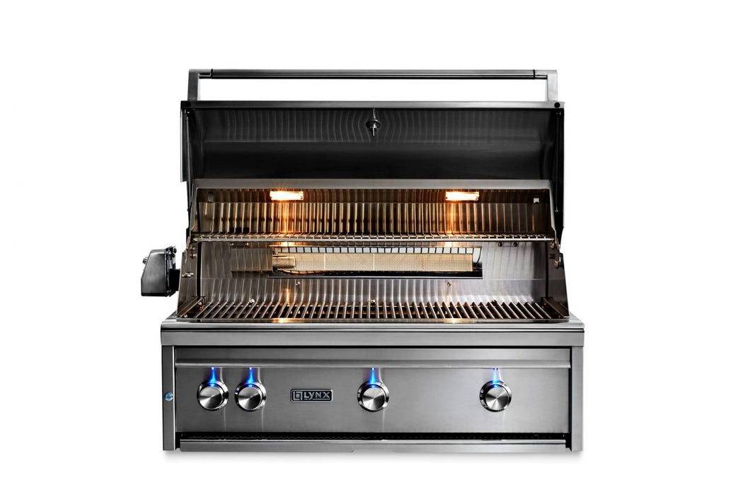 Lynx Professional 36-Inch Built-In Natural Gas Grill With Rotisserie - L36R-3-NG